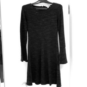 Long sleeve, knit blend dress